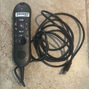 Black USB Wired Dragon dictation microphone